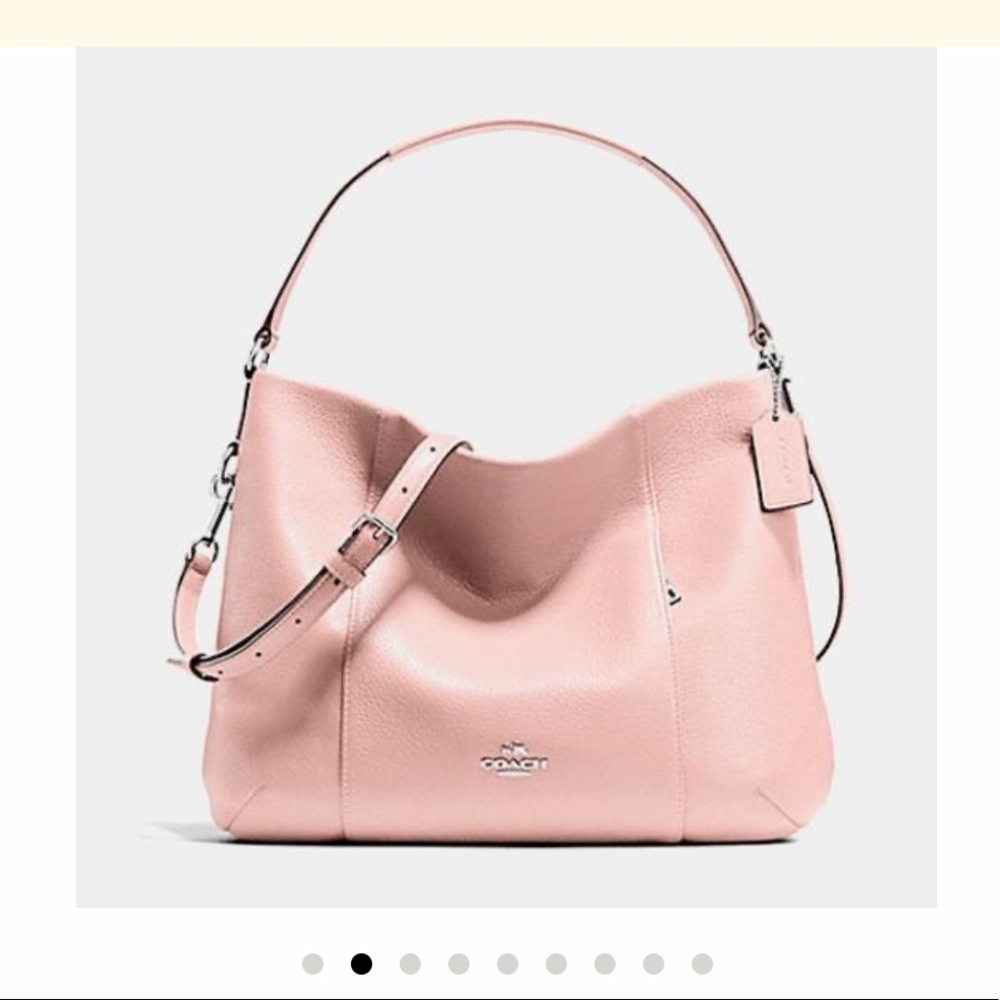 Coach Isabelle Pebbled Crossbody Leather Hobo Bag